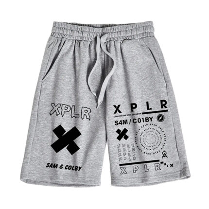 Sam and Colby Chainlink Grey Shorts