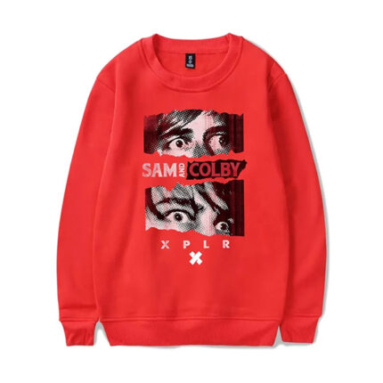 XPLR Crewneck Pullover Red Sweatshirt