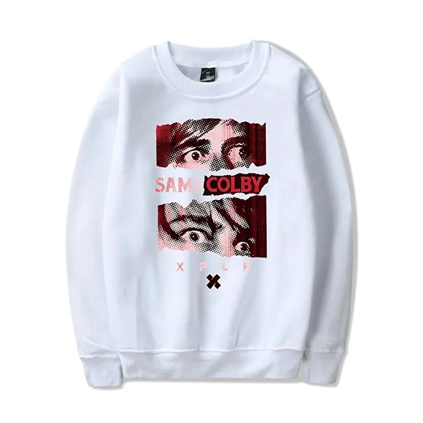 XPLR Crewneck Pullover White Sweatshirt