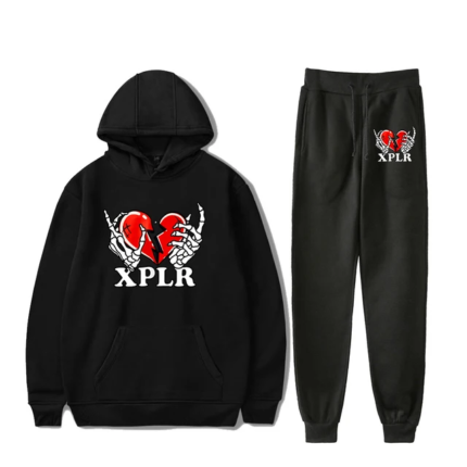 XPLR Heartbreak Black Tracksuit