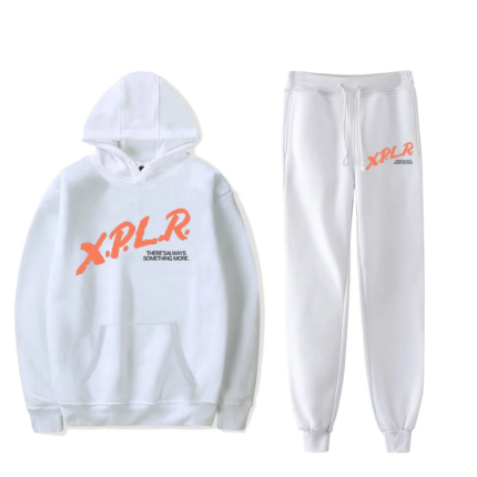 XPLR Sam and Colby White Tracksuit